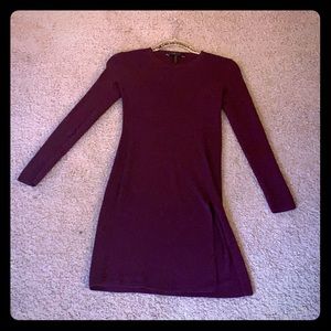 BCBG burgundy long sleeve dress!